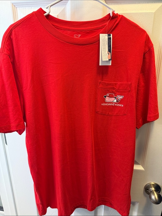 Vineyard Vines Other - Vineyard Vines Men’s Red Pocket Tee with Whale Logo